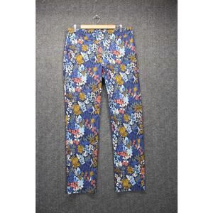 J. Mclaughlin Pant Stretch Size 14 Floral Straight Leg